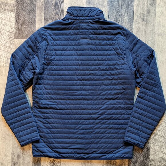Relwen Windzip Popover Puffer Sweatshirt Jacket Navy Blue Medium - Picture 4 of 8